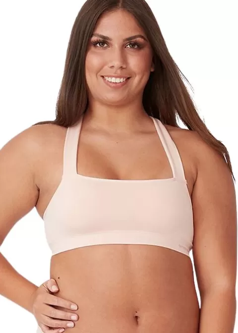 Bras-Ambra Bamboo Basics Bandeau Bra Putty Pink