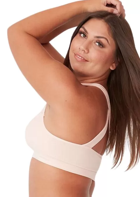 Bras-Ambra Bamboo Basics Bandeau Bra Putty Pink