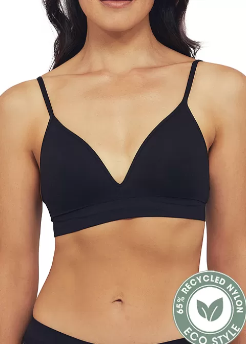 Bras-Ambra Bare Essentials Recycled Nylon Moulded Wirefree Bra Black