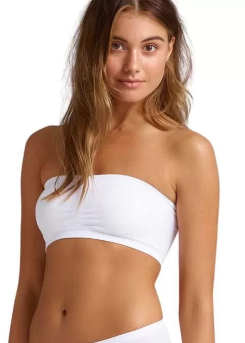 Bras-Ambra Seamless Padded Bandeau Bralette