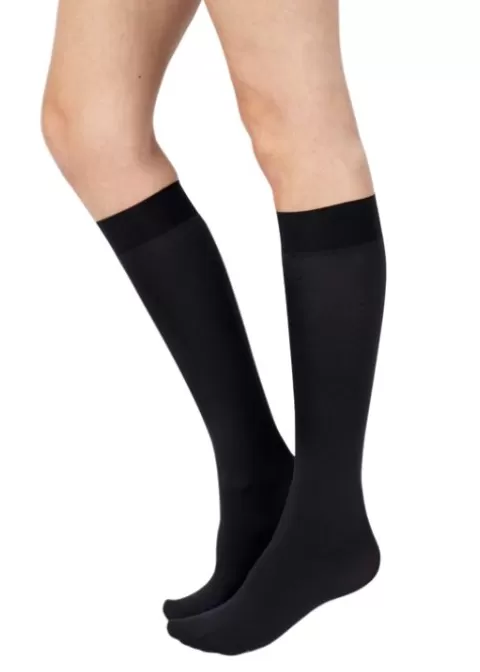 Knee Highs-Aristoc 80 Denier Opaque Smooth Knee Highs Black