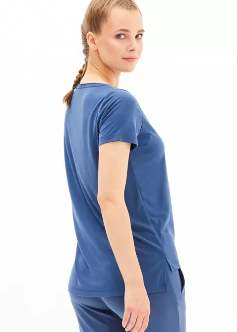 Nightwear-Blackspade Loungewear V Neck T Shirt