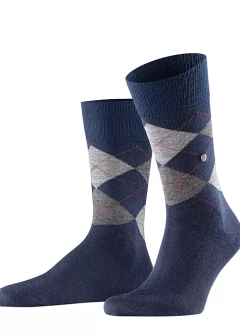 Socks-Burlington Edinburgh Socks Dark Navy