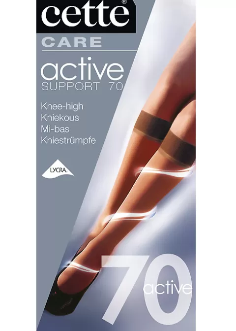 Knee Highs-Cette Active Medium Support 70 Knee Highs