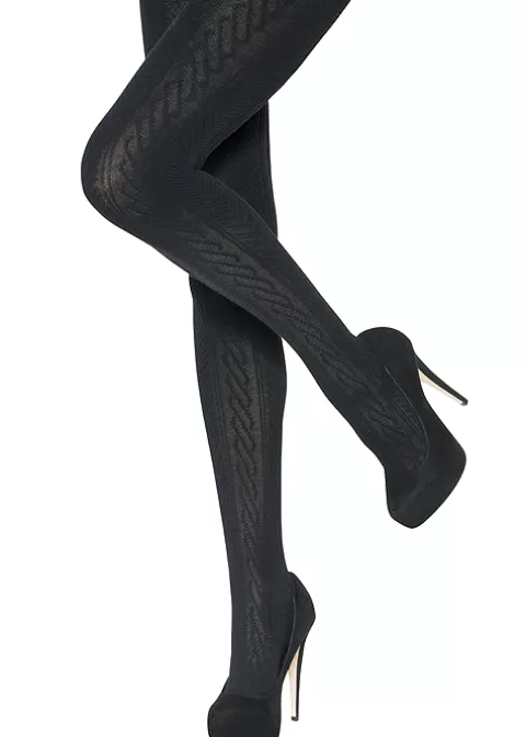 Tights-Charnos Cotton Chevron Tights