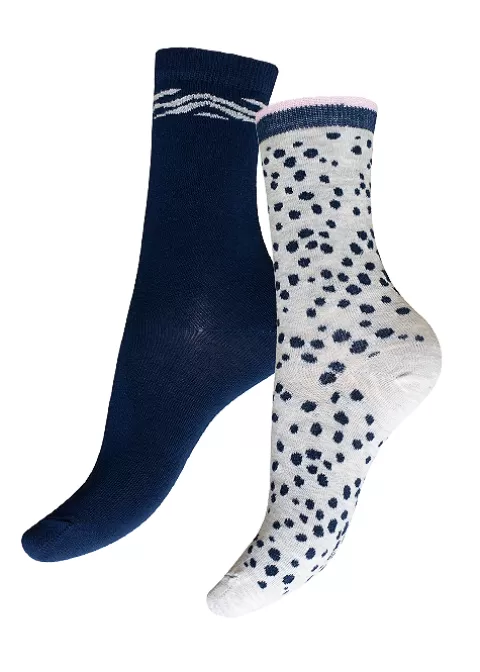 Socks-Charnos Organic Cotton Animal Print Socks 2Pp