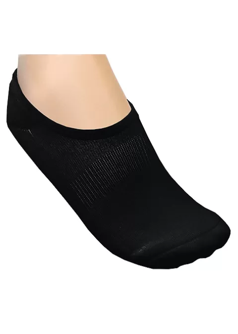 Socks-Couture Terry Comfort Band Footlets 2 Pair Pack Black