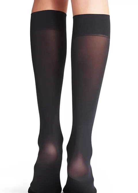 Knee Highs-Falke Pure Matt 50 Sensitive Top Woman Knee High