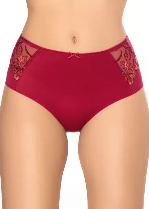 Briefs-Felina Belle Jolie Full Brief Red Berry