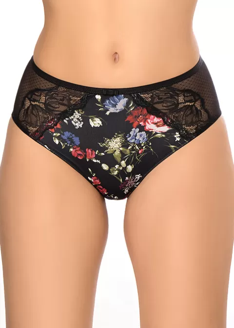 Briefs-Felina Conturelle Midnight Flowers Brief Black