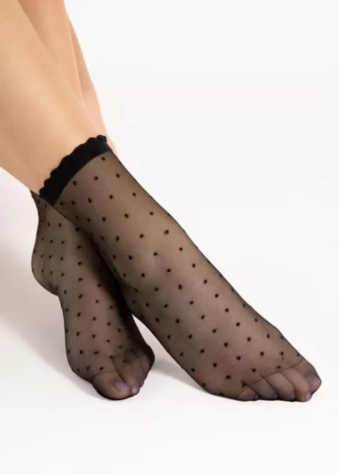 Ankle Highs-Fiore Bella 20 Polka Dot Ankle High