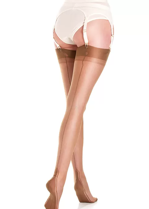 Stockings-Gio Fully Fashioned Manhattan Heel Stockings