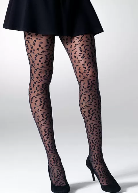 Tights-Gipsy Leopard Mesh Tights