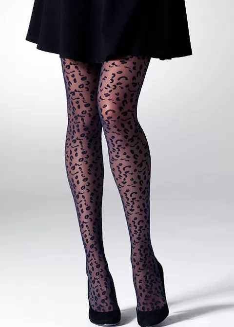 Tights-Gipsy Leopard Mesh Tights