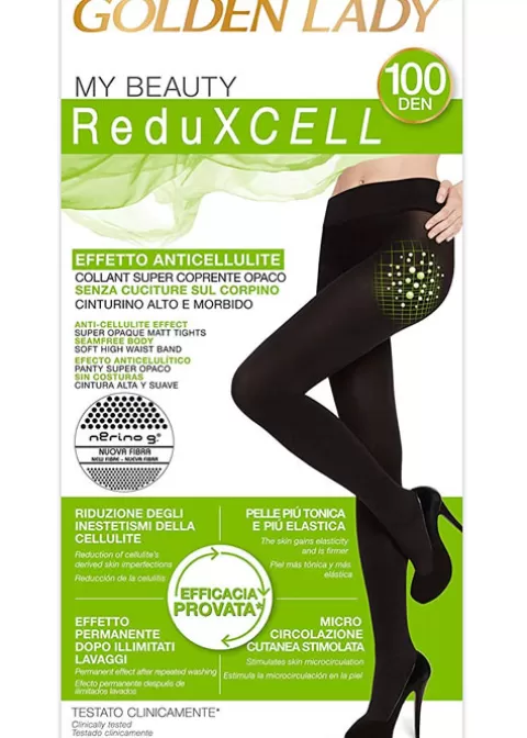 Tights-Golden Lady My Beauty Anti Cellulite 100 Tights Black