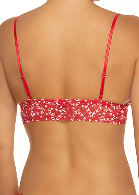 Bras-Hanky Panky I Heart Peppermint Triangle Bralette Red