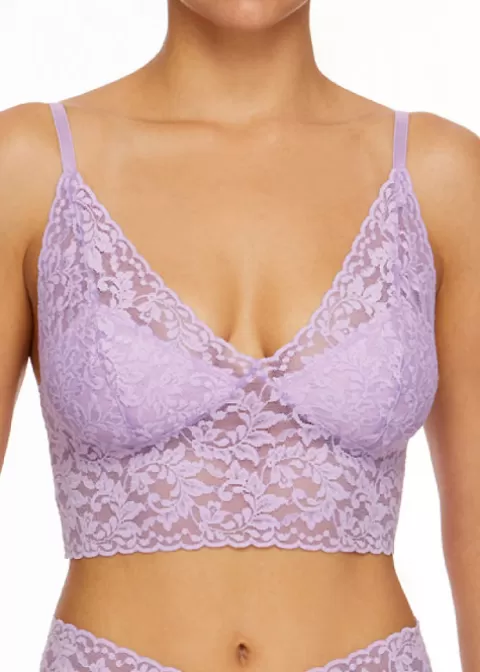 Bras-Hanky Panky Retro Lace Longline Bralette Lavender Sachet