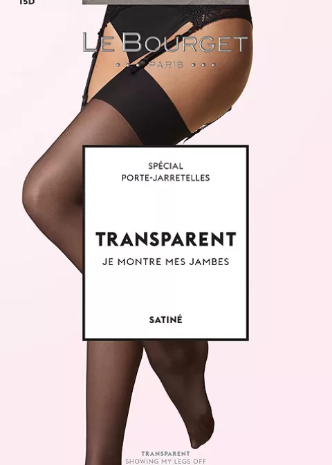 Stockings-Le Bourget Transparent Satine 15 Denier Stockings