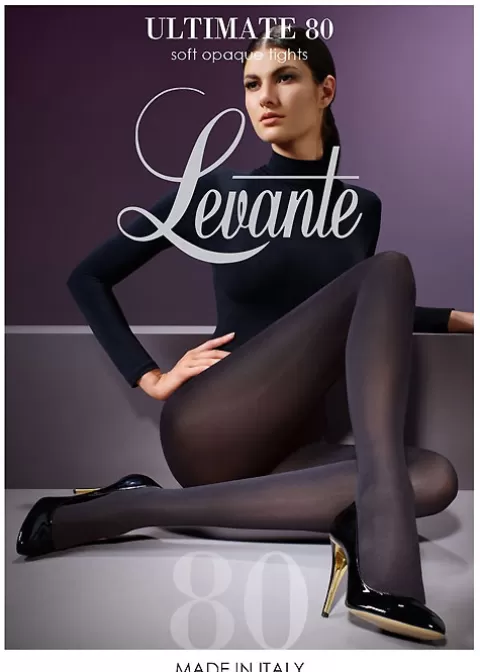 Tights-Levante Ultimate 80 Denier Tights Nero