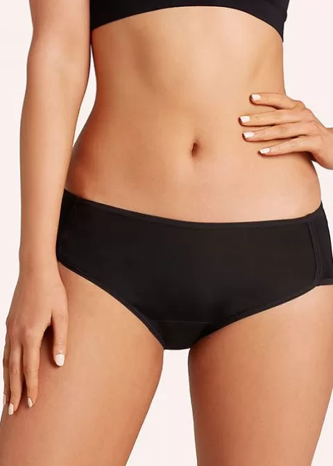 Briefs-Love Luna Period Midi Brief Black