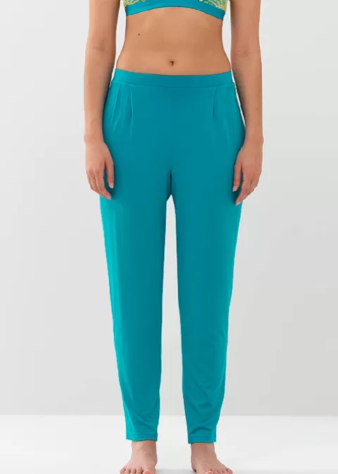 Pyjamas-Mey Alena Slim Leg Pants Blue Lagoon