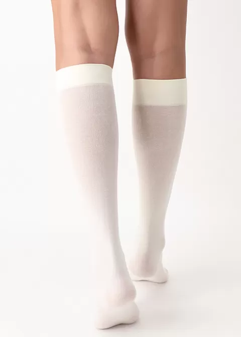 Knee Highs-Oroblu All Colours Cotton Knee Highs