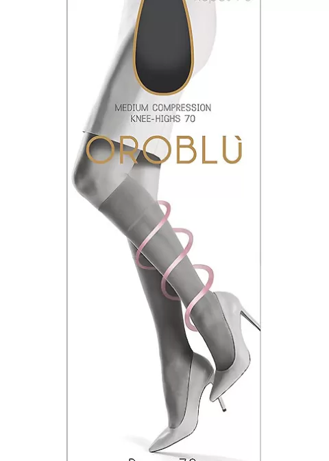 Knee Highs-Oroblu Repos 70 Medium Compression Knee Highs