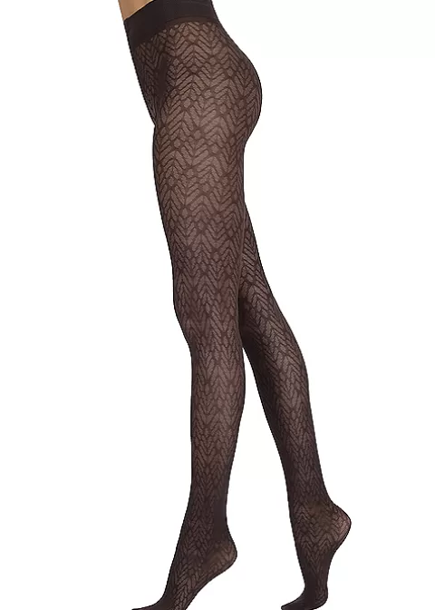 Tights-Sarah Borghi Natalia Tights Cioccolato