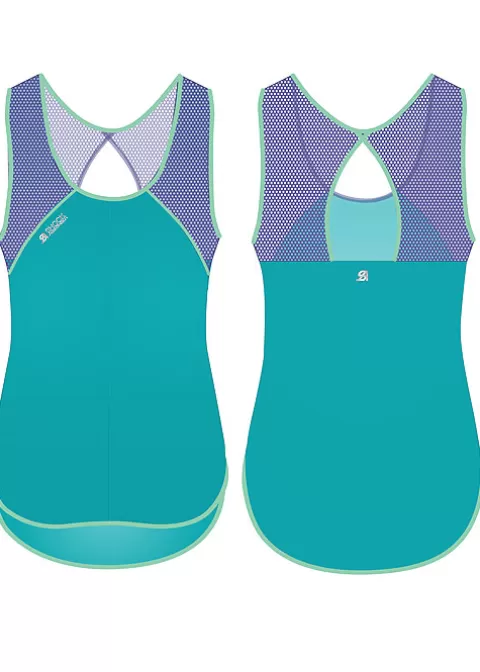 Activewear-* Shock Absorber Activewear Tank Top Ocean Wave