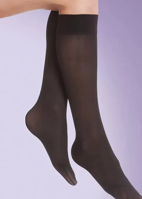 Knee Highs-Silky Medium Support Flight Knee Highs