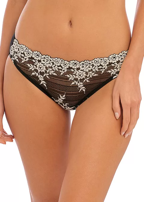 Briefs-Wacoal Embrace Lace Bikini Brief Embrace Black