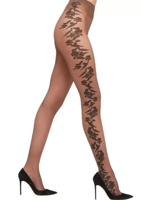 Tights-Wolford Flower Tights Fairly Light