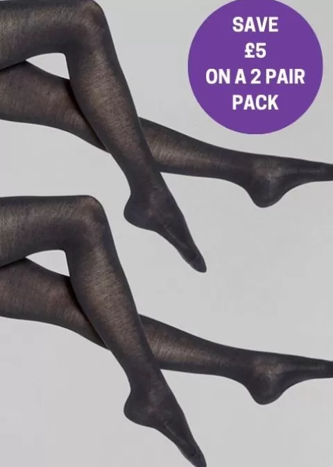 Tights-Wolford Merino Duo Pack Tights Black